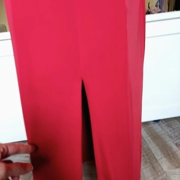 NWT Neiman Marcus Bailey 44 Red Maxi Cocktail Dress - Picture 7 of 14